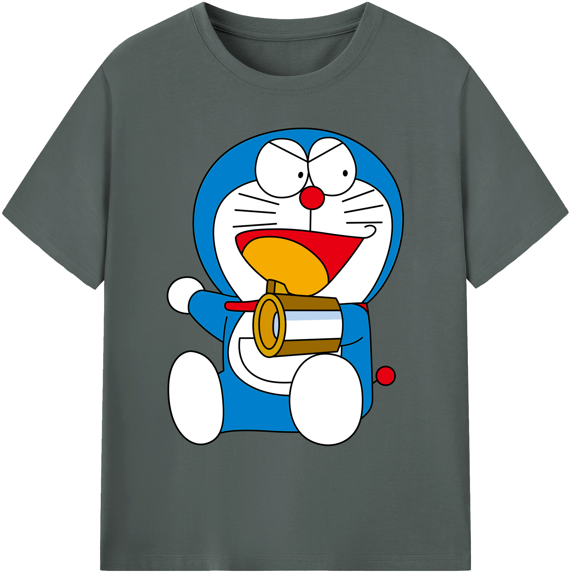 （画像用） ドラえもん Doraemon 綿100％ メンズ半袖Tシャツ｜肌触りやわらか＆通気性